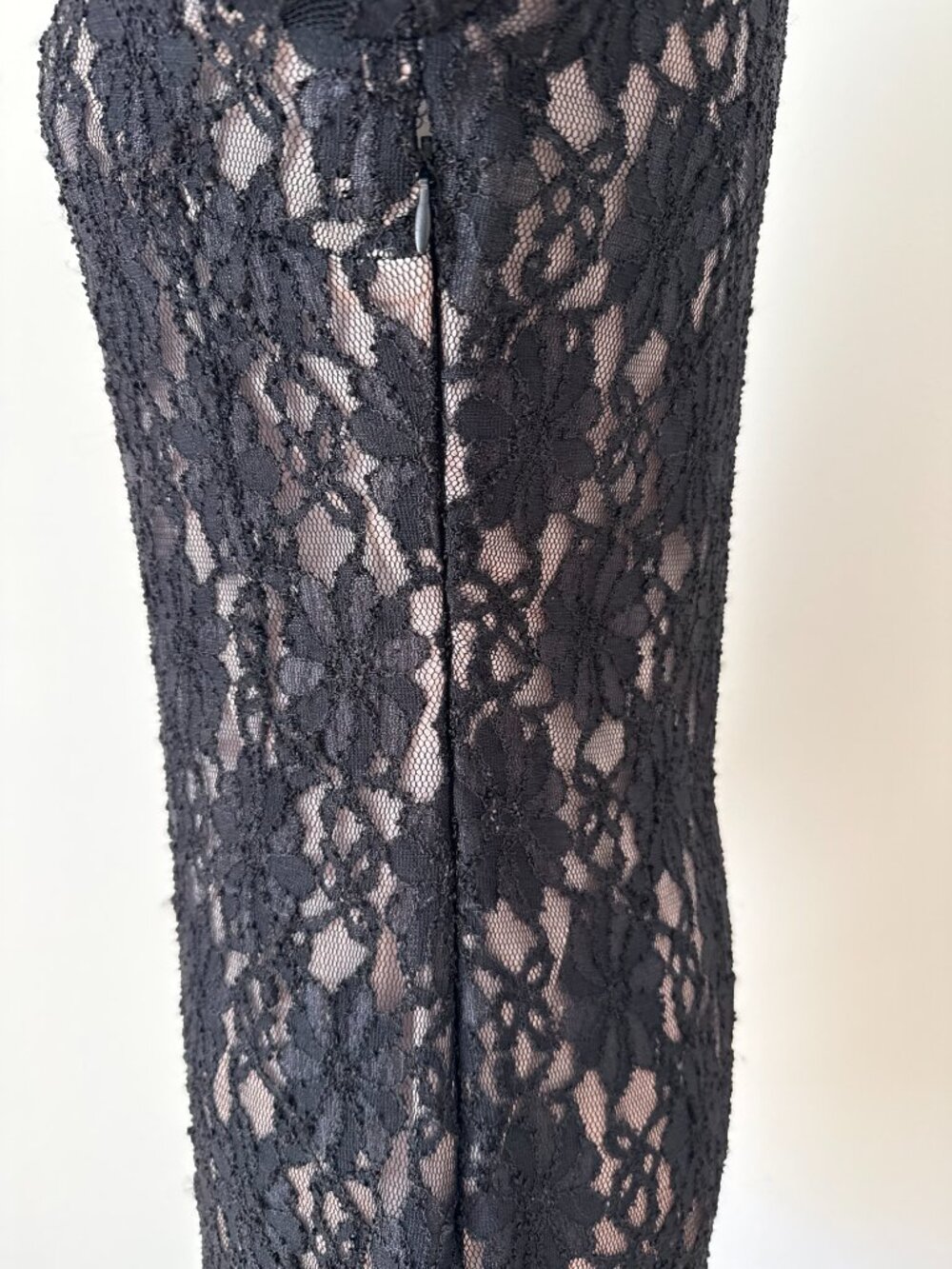 Zara Basics Black Lace Long-Sleeve dress Medium - Picture 3 of 8
